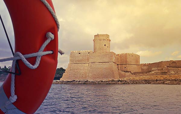 la spiaggia di Le Castella